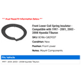 thumbnail image 2 of Front Lower Coil Spring Insulator - Compatible with 1997 - 2001, 2003 - 2008 Hyundai Tiburon 1998 1999 2000 2004 2005 2006 2007, 2 of 2