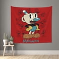 thumbnail image 2 of The Cuphead Show Tapestry Wall Hanging Wall Art Decor Wall Tapestry for Living Room Bedroom Dorm 40x60 Inch, 2 of 7