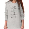 thumbnail image 4 of Chic City Style Fashion Fashionista Women's Long Sleeve T Shirt Brisco Brands X, 4 of 6