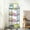 Clear, variant on Rolling Storage Cart, Utility Shelf with Wheels, 2-Tier Mobile Storage Trolley, Small Space Organizer Clear Plastic Shelf for Kitchen, Bathroom, Living Room