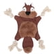 thumbnail image 1 of Mascota de peluche suave que suena con papel de timbre, protección de limpieza de dientes, juguete de entrenamiento interactivo para morder y masticar para perros, 1 of 8