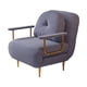 thumbnail image 1 of Silla Individual, Cama, Muebles De Salón, Respaldo Reclinable Multiusos Para Interior, Gris Y Azul gris azul, 1 of 9