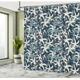 thumbnail image 4 of Ambesonne Floral Shower Curtain, Botanical Blossoms Leaves, 69"Wx84"L, Dark Violet Blue Teal, 4 of 4