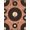 Black Rose Gold, Pattern 1, variant on ODIKA Record Vinyl Shaped Concentric Rings Center Motif Disc Cd Music for Queen Size Bedroom, Under Bed, Master , Foldable Easy Care