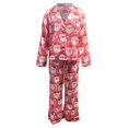 thumbnail image 5 of Wxolcjlv Christmas Print Pajama Set for Women Collared Long Sleeve Top Straight Pant Sleepwear Nightwear, 5 of 5