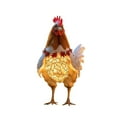 thumbnail image 4 of asddcavvf Christmas Animal Outdoor Garden Chicken Ground Plug Decoration Outdoor Christmas Animal Ground Plug 2D Small Garden Flags for outside with Sign Language Garden Label Outdoor Metal Cards for, 4 of 4