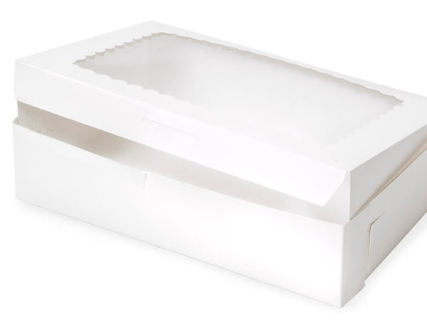 15 Pieces Bakery Box White 8" Length x 8" Width x 5" Height by MT Products 