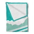 thumbnail image 2 of Ferris Wheel Soft Flannel Fleece Throw Blanket, Panaroma of Downtown with Skyscrapers Highway Metro Line and Amusement Park, Cozy Plush for Indoor and Outdoor Use, 50" x 70", Multicolor, by Ambesonne, 2 of 5