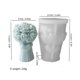 thumbnail image 4 of B-3D Love Heart with Bow Bouquet Rose Candle Silicone Mold DIY Flower Soap Plaster Epoxy Making Handmade Chocolate Tools, 4 of 5