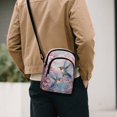 thumbnail image 3 of Xixirimido Small Sling Bag for Women Crossbody Bags Fanny Pack Chest Bag for Travel, Hummingbird Pink Cherry Blossom, 3 of 7