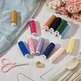 thumbnail image 4 of 15 Colors Polyester Embroidery Thread for Denim 820 Yards Heavy Duty Sewing Threads Denim Thread for Jeans with Clear Plastic Storage Box for Quilting Serger Sewing and Embroidery, 4 of 5