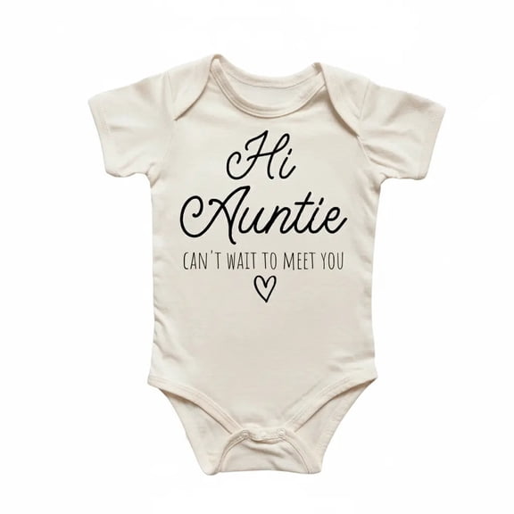Hi Aunt Auntie Newborn Baby Bodysuit