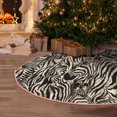 thumbnail image 5 of Sikiie Leopard And Zebra1 Nativity Christmas Tree Skirt, Jesus Christian Winter Holiday Tree Mat Decoration(30-48IN)36", 5 of 6