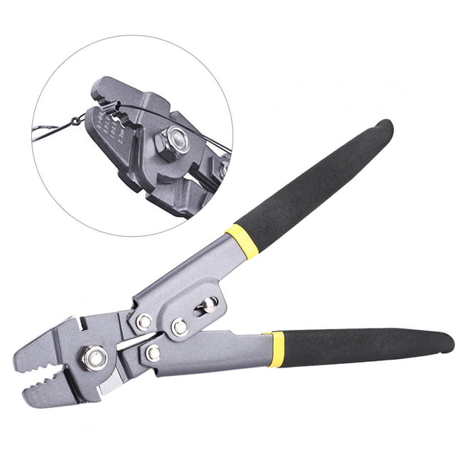 Alicates de engarce de Alambre, Crimper de Acero Inoxidable Mangas engarzadoras Herramienta Engarzadora de terminales de engarce de Cable Ecomeon no