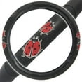 BDK Lady Bug Design Car Steering Wheel Cover, Standard Size 14.5 to 15.