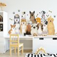 thumbnail image 2 of Un conjunto de lindos perros Pegatinas de pared Etiqueta de la pared Decoración de la pared para la sala de estar Dormitorio Oficina JAMW Sencillez, 2 of 5