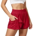 thumbnail image 4 of Womens Running Athletic Shorts Quick Dry Casual Cycling Tennis Workout Yoga Lounge Hiking Jogging Shorts with Liner Pockets, 4 of 10