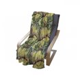 thumbnail image 4 of Watercolor Soft Flannel Fleece Throw Blanket, Leopards in the Jungle Tropical Scene Tree Branches and Leaves, Cozy Plush for Indoor and Outdoor Use, 50" x 60", Yellow Green Pale Yellow, by Ambesonne, 4 of 6