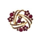 thumbnail image 4 of Sonducket Broche Glitter Breastpin Aleación de zinc con patrón de flores de cristal Regalos para mujeres Joyería femenina Accesorio de ropa cristal Type2 NO2 Sonducket CBP191550, 4 of 5