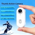 thumbnail image 4 of NUISK 4K Thumb Camera Wifi Magnetic Wearable White for Outdoor Sports Vlog, 4 of 8