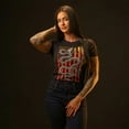 thumbnail image 3 of Howitzer Style Women's T-Shirt Freedom Spine Military&nbsp;Grunt&nbsp;MFG, 3 of 6