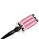 thumbnail image 2 of Rizador de pelo de cerámica de 3 barriles triples Curling Salon Styler Crimper Wave Waver Iron - Rosa 25 mm Kuyhfg Sin marca, 2 of 3