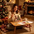 thumbnail image 3 of 7.9x7.9 Inch Christmas Pearl Diamond Painting Kit, Beginner Adult DIY Bead Art Craft, Holiday Home Wall Decoration Gift, 3 of 3