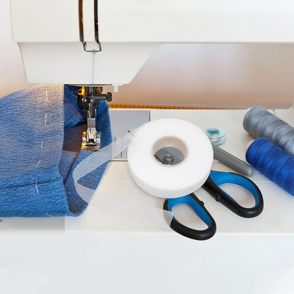 Homoyoyo Hemming Tape No Sew No Iron For Fabric White 2 Rolls