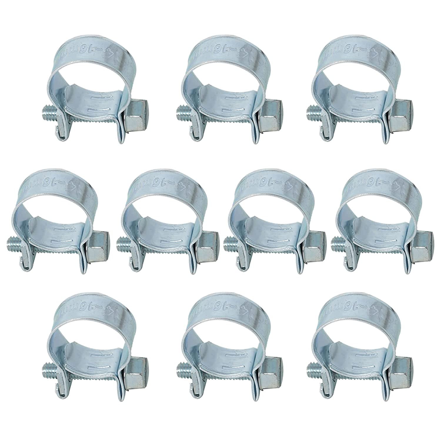 ALLCARB 10PCS 3/8 Inch (1416 mm) Injection Hose CLAMP/AUTO Fuel Clamps