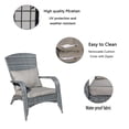 thumbnail image 5 of Outdoor Wicker Chair With Seat And Back Cushions Wide Armrest Rattan Upholstered Armchair For Bedroom Swimming Pool Courtyard, 5 of 9