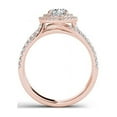 thumbnail image 3 of 1 Carat T.W. Diamond Double Halo 14kt Rose Gold Engagement Ring, 3 of 5