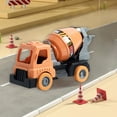 thumbnail image 7 of Vggrvlo Diecast Engineering Construction Vehicles Cement Mixer Toy Truck Metal Cab Made with Sturdy PEVA Birthday Gift 3 4 5 Year Old Bo-ys Ki-ds Tod-dlers, 7 of 7