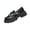Black#1, variant on Women's Loafer Shoes Low Chunky Platform Casual Slip On Work Shoes Comfort Walking Dress Shoes, Size 6