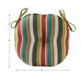 thumbnail image 6 of Greendale Home Fashions SunSet Stripe 15 in. Round Outdoor Reversible Bistro Seat Cushion (Set of 2), 6 of 8