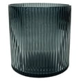 thumbnail image 6 of (4 pack) Better Homes & Gardens Smoke Glass Ribbed Hurricane Candleholder, 5", Medium, 6 of 12