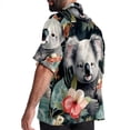 thumbnail image 3 of Koala Men's Short Sleeve Beach Shirts, Casual Button Down Poplin Printed Summer Tops - Unisex, 3 of 6