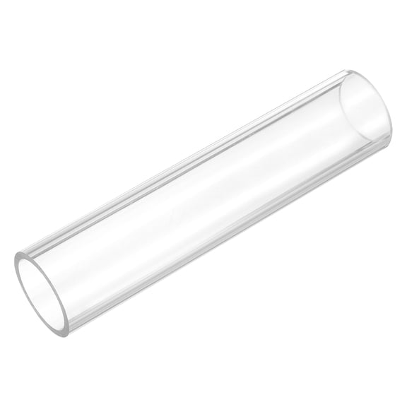 Uxcell Rigid Round Clear Tubing 29mm(1 1/8") ID x 35mm(1 3/8") OD x 0.5Ft(150mm) Length Plastic Tube