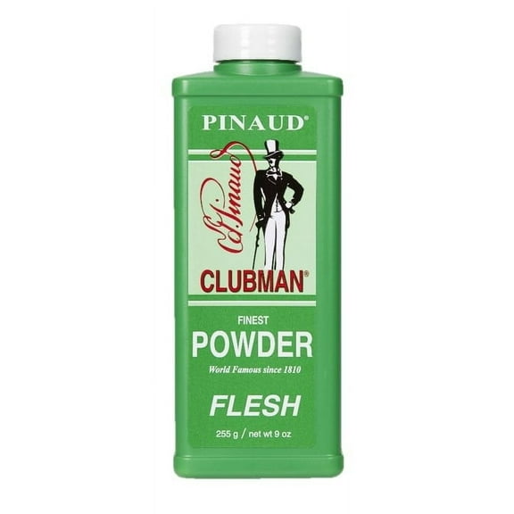 Clubman Finest Powder Flesh - 9 oz - Pack of 1 with Sleek Comb