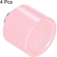 thumbnail image 3 of HARFINGTON 4pcs Empty Glass Diffuser Bottle 140ml/4.7oz Refillable Fragrance Accessories Aromatherapy Jar Container for Replacement Reed Diffuser DIY Home Bathroom Pink with Silver Tone Cap, 3 of 6