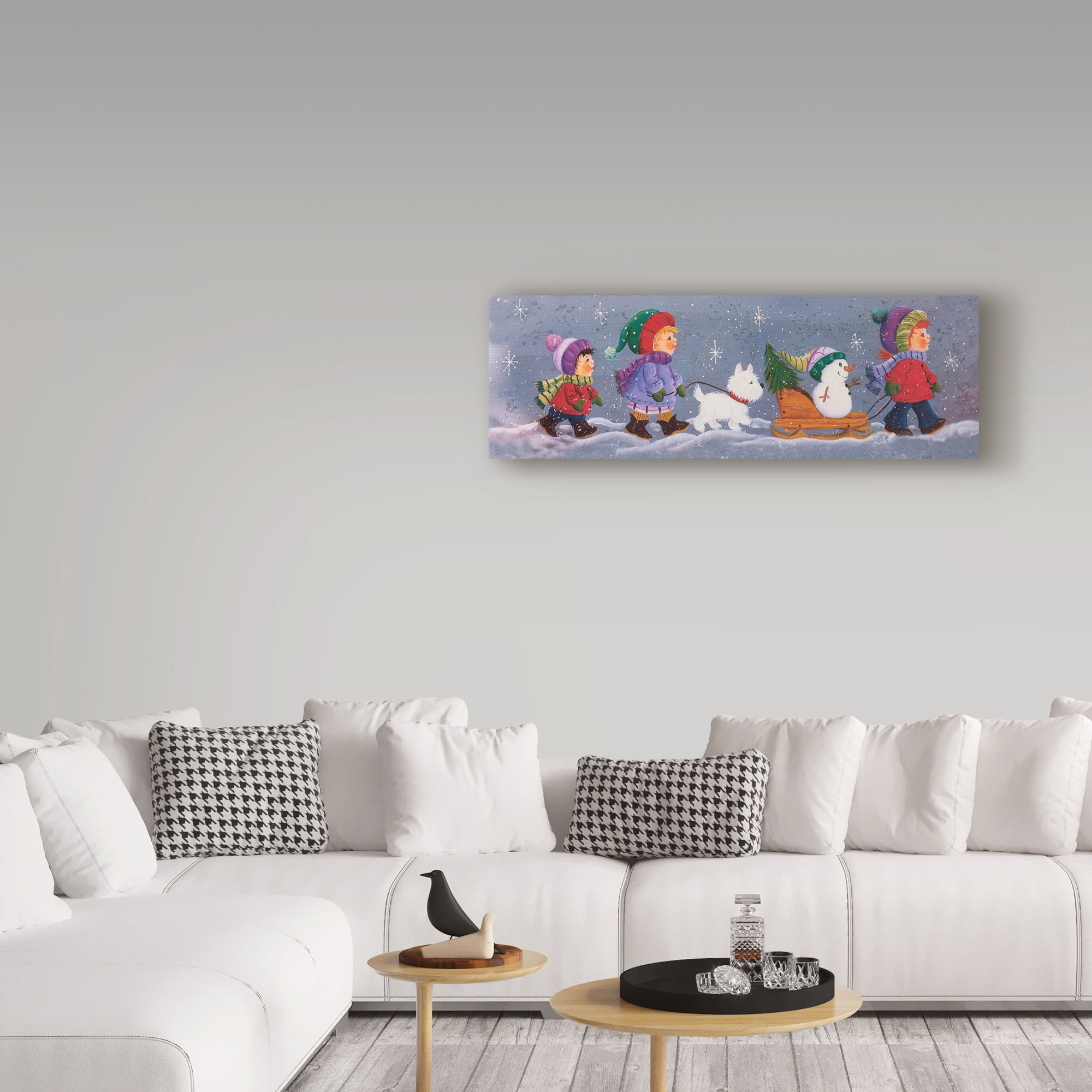 Trademark Fine Art 'Children Parade' Canvas Art by Beverly Johnston