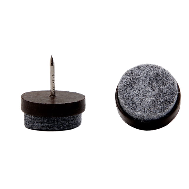 Inteprter 36X Almohadillas deslizantes para muebles, alfombrillas deslizantes de fieltro, protección para pies de patas, color marrón, 28mm Type3 NO3