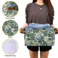 thumbnail image 3 of Yayeee Canvas Storage Basket with Handles for Shelves Fabric Bins Closet Organizer, Watercolor Hydrangeas Pattern, 3 of 8