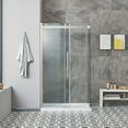 thumbnail image 6 of OVE Decors Bel Soft Close Stainless Steel 3-Piece 48" Base/Door Corner Shower Kit, 6 of 23