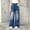 #33-Blue, variant on Spazoro Girls Denim Pants with Pockets, Elastic Waist Soft Floral Embroidery Loose Fit Wide Leg Trendy Casual Trouser for Daily Outings Blue Size 3-4T