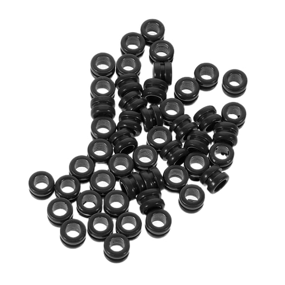 BESTYASH 50Pcs Metal Guitar String Beads for Acoustic and Folk Guitars with Black Smooth Finish