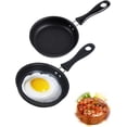 thumbnail image 2 of Mini Frying Pan Mini Omelette Pan Mini Non Stick Frying Pan 12cm Mini Frying Pan Non Stick Coating Omelette Pan with Insulated Safety Handle for Frying Eggs, Steaks 2 Pieces, 2 of 8