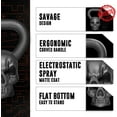thumbnail image 6 of Yes4All 35lb Halloween Edition Skull Kettlebell, Black, Single, 6 of 8