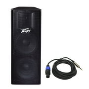 Peavey Pv215 Pro Audio DJ Dual 15" Passive 1400W Speaker W/ Speakon To 1/4 Cable