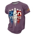 thumbnail image 2 of Men's USA 250 Years Patriotic T-Shirt American Flag Graphic Casual Tee USA 250th Anniversary Shirt, 2 of 5