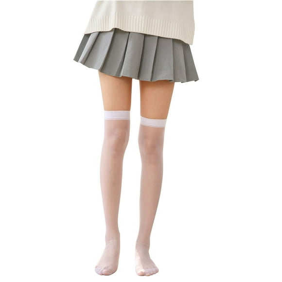 BJUTIR Socks For Women Womens Thigh High Stocking Nylon Shiny Silky Sheer Control Silky Stockings Tights